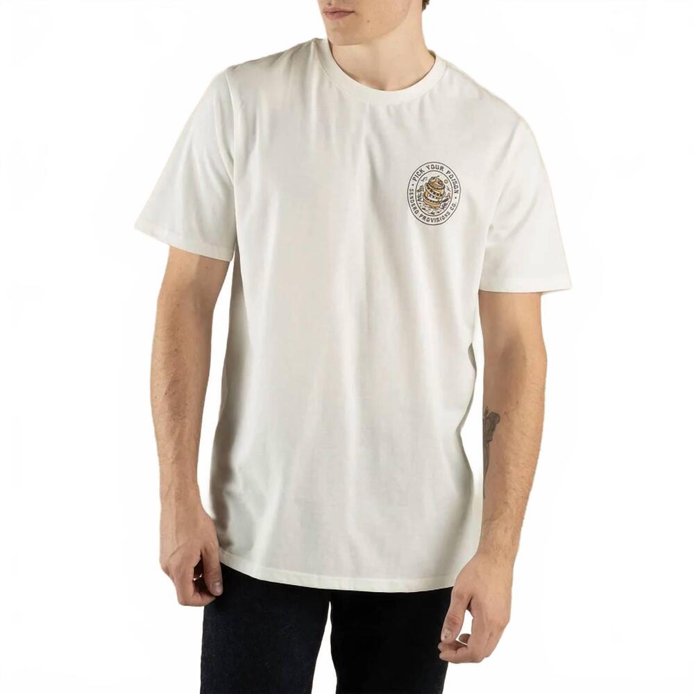 NEW SENDERO PROVISIONS CO. pick your poison t-shirt in vintage white